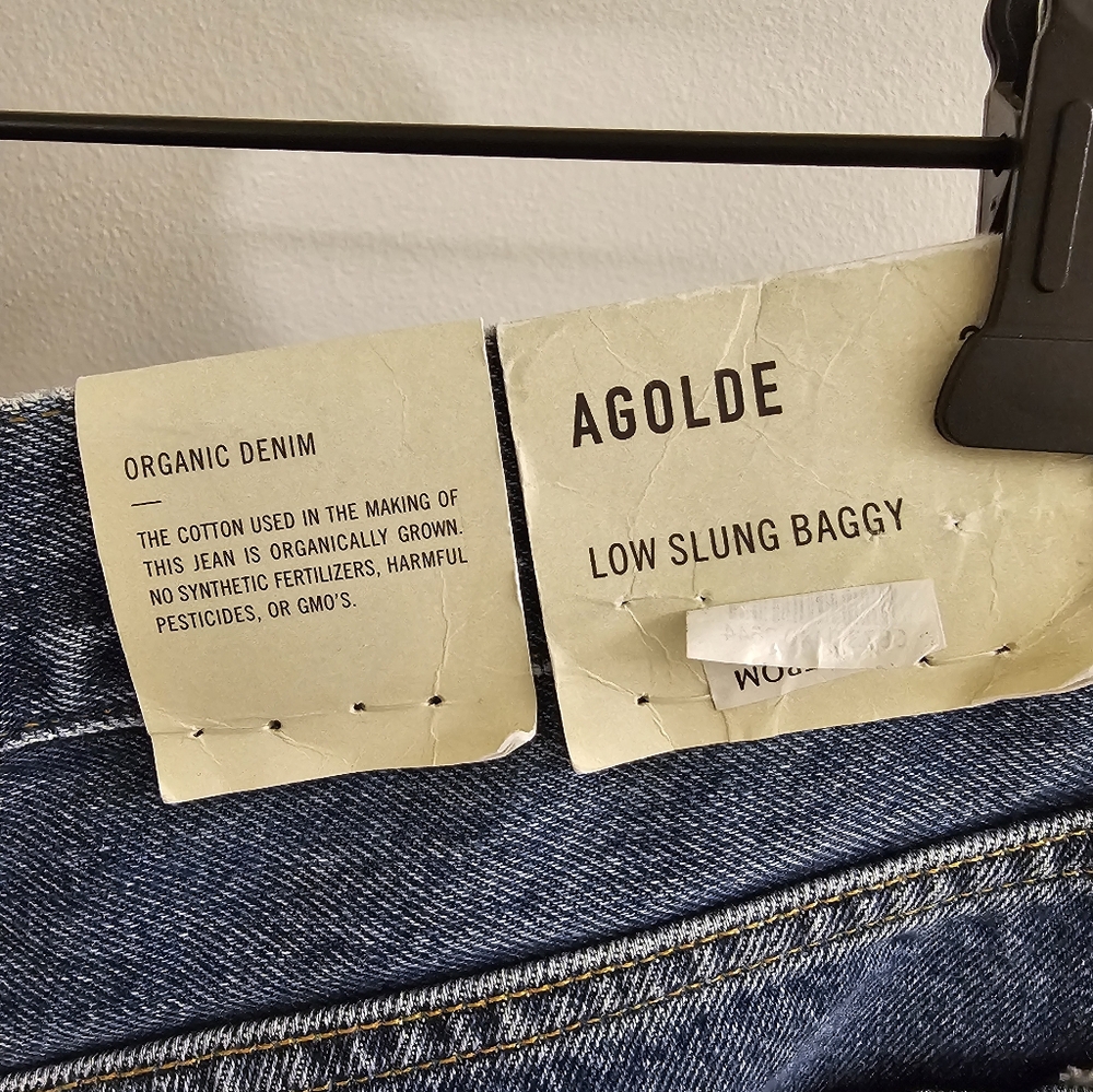 Agolde Washed Blue Wide-Leg Jeans - Picture 6 of 6